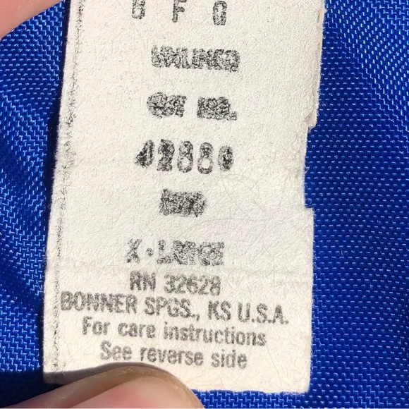 Vintage BF Goodrich Nylon Lightweight Jacket Windbreaker Blue - Picture 6 of 12